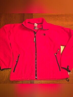 The North Face Red Fleece Jacket with Zip Pockets